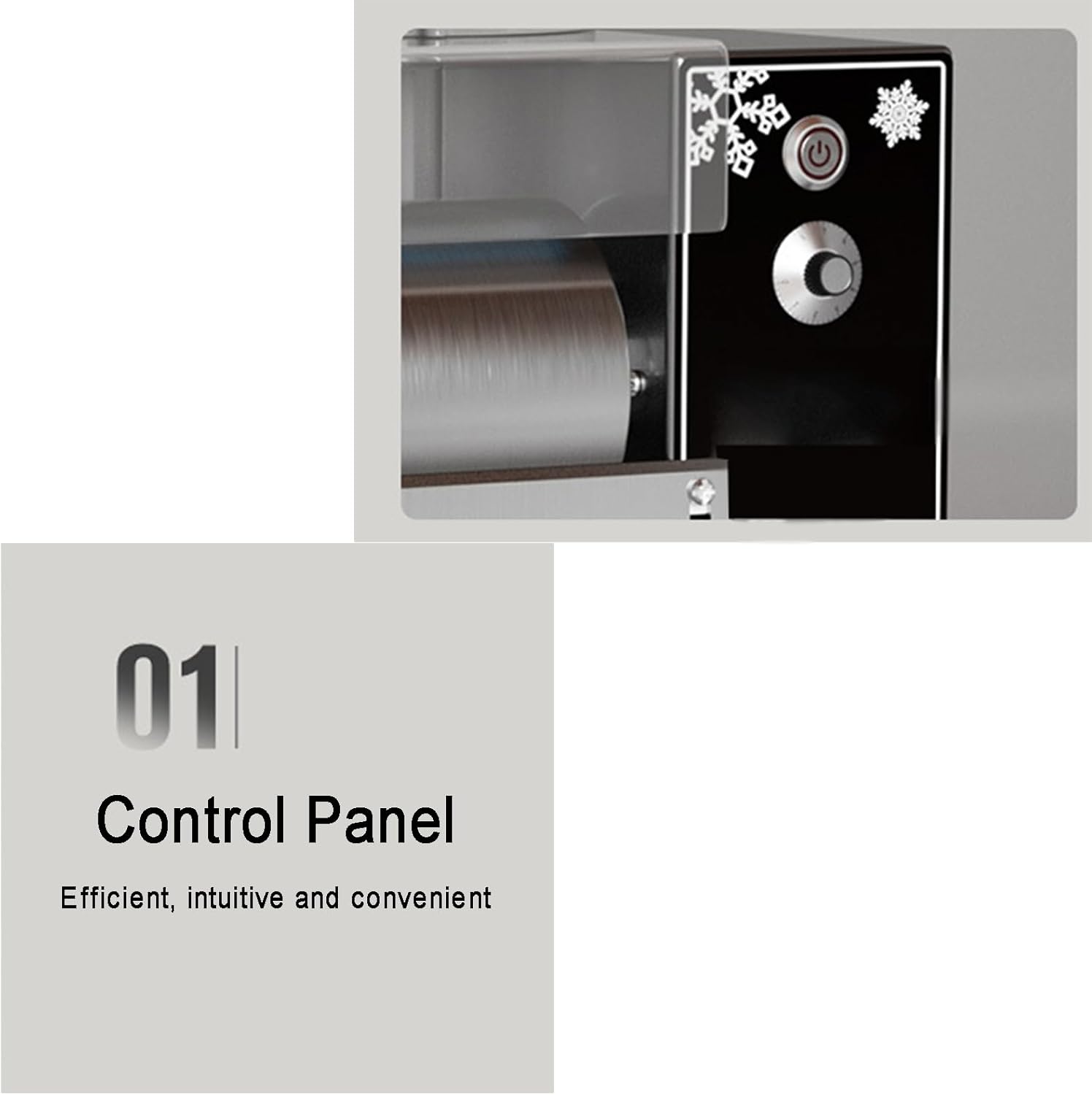 Snowflake Ice Maker, 60L/day 360W Stainless Steel Snowflake Ice Shaver