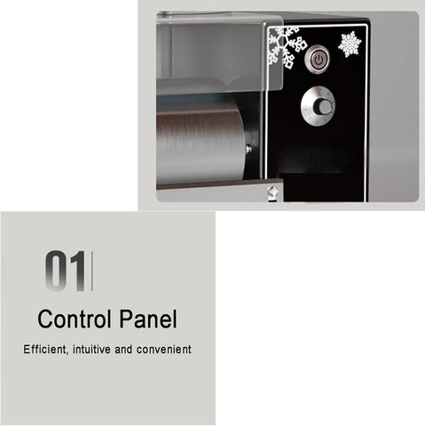 Snowflake Ice Maker, 60L/day 360W Stainless Steel Snowflake Ice Shaver