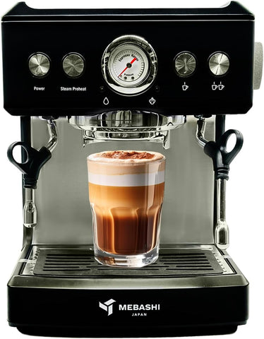 MEBASHI Commercial Coffee Machine, 2.1L Capacity, 20 Bar Pressure 1350W (ME-CCM2051)