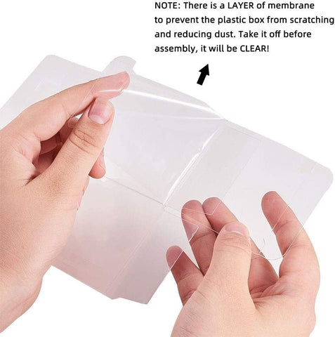 Willow 60 Pack Clear Plastic Boxes Transparent Party Favor Boxes - 2" X 2" X 2" - For Wedding/Party/Packaging 2x2x2" 60 Pack - 2x2x2"