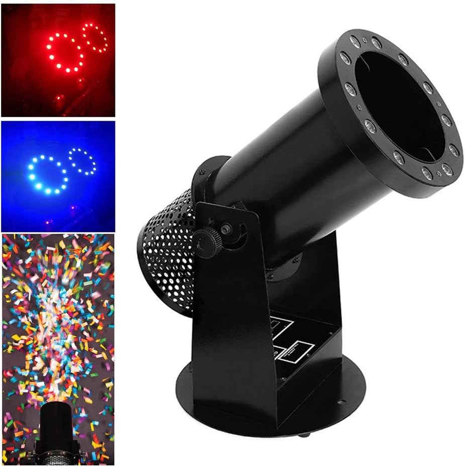 Olmecs Professional Confetti Launcher Led Electric Confetti Blower Color Paper Cannon Machine  for Event