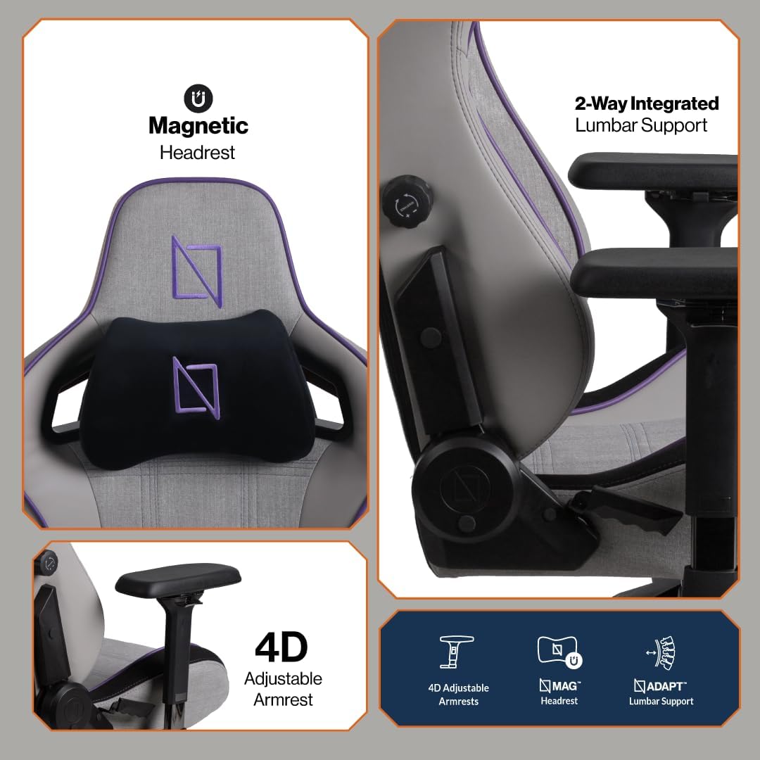 Navodesk APEX AIR, Ergonomic Gaming Chair (FROST GRAPE, FORMULA SERIES)