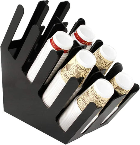 Injection Moulded Twin Paper Cup Holder for Coffee and Tea Shop (Double Row)