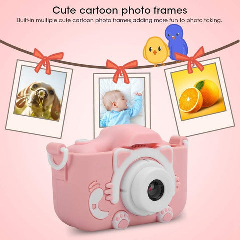 Digital Camera, with Double Camera, 12MP with 2.0in IPS screen, Mini Eye-Friendly Camera, for Children