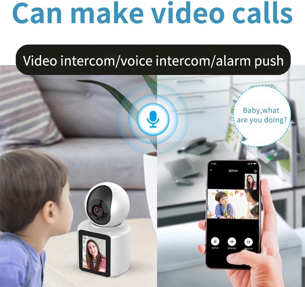 Indoor Security Camera, 1080P Full HD WIFI Video Calling Smart Camera