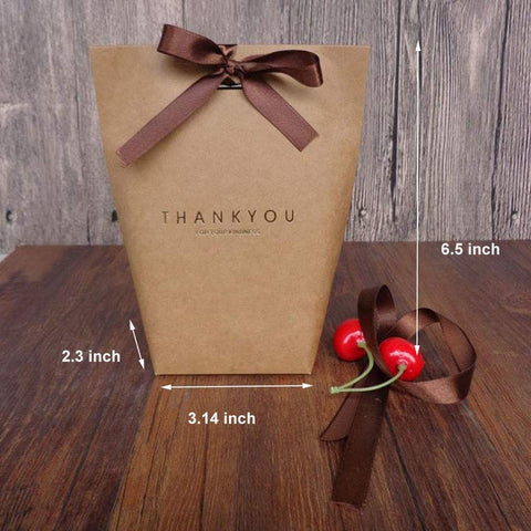 Thank You Gift boxes Cardboard Paper Party Supplies 9Pc Pack 3 Colors each - Willow