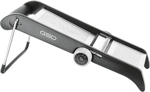 G S D Haushaltsgeräte Profi 30061 Professional Mandolin, Stainless Steel, Onion Slicer / Black