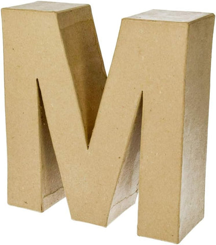 Papier Mache 3D Alphabet Letter Large 17cm Height Decoupage Craft Paper