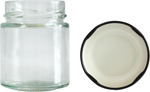 Glass Jar for Kitchen Storage with Air Tight Black Cap 100ml (120Pcs/Ctn)