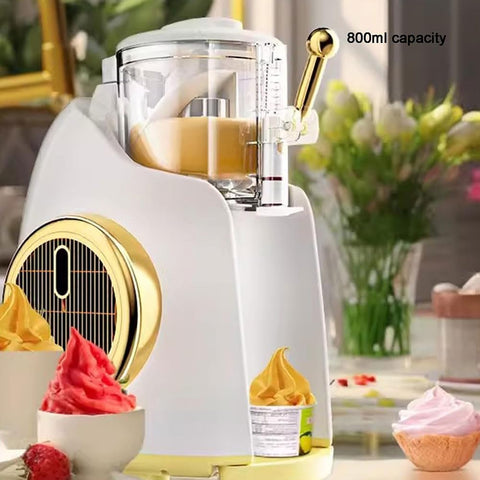 Mini Fully Automatic 1 Flavor Softy Ice Cream Machine 800ml