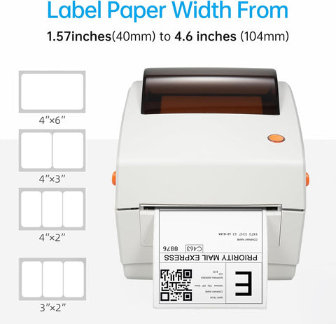 Thermal Label Printer 4 * 6in Labels Printing Machine USB Connection High Speed