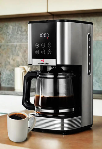 MEBASHI Japan Coffee Machine, 1000W, 12 Cup/1.5L (ME-DCM1005)