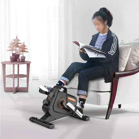 Electric Under Desk Elliptical Machine Elliptical Trainer with LED Display 8 Adjustable Speed