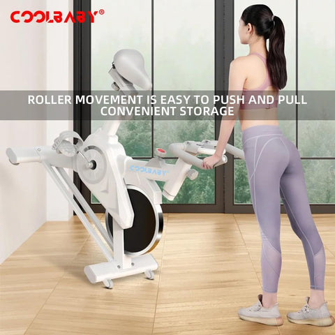 Exercise Bike, Stationary Bike, 220LBS Weight Capacity Indoor Cycling Bike for Home, Silent Exercise Bikes with Height Adjustable Seat and Display, Phone Holder, Heart Rate Monitor