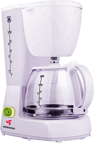 MEBASHI Drip Coffee Machine with Permanent Nylon Filter, 1.25L Capacity 750W (ME-DCM1002W)