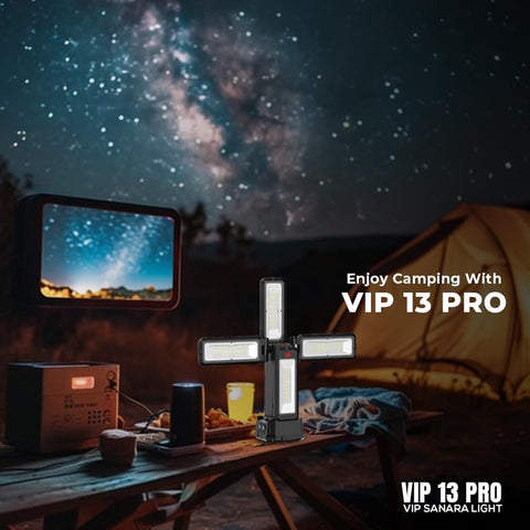 Toby’s VIP 13 PRO 4000mAh Camping Light with Built in Rechargeable Battery
