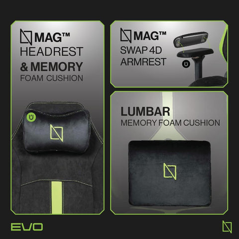 Navodesk APEX AIR, Ergonomic Gaming Chair(Lime Green)