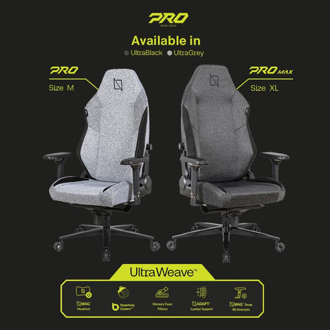 Navodesk APEX AIR, Ergonomic Gaming Chair (PRO UltraWeave - Black)