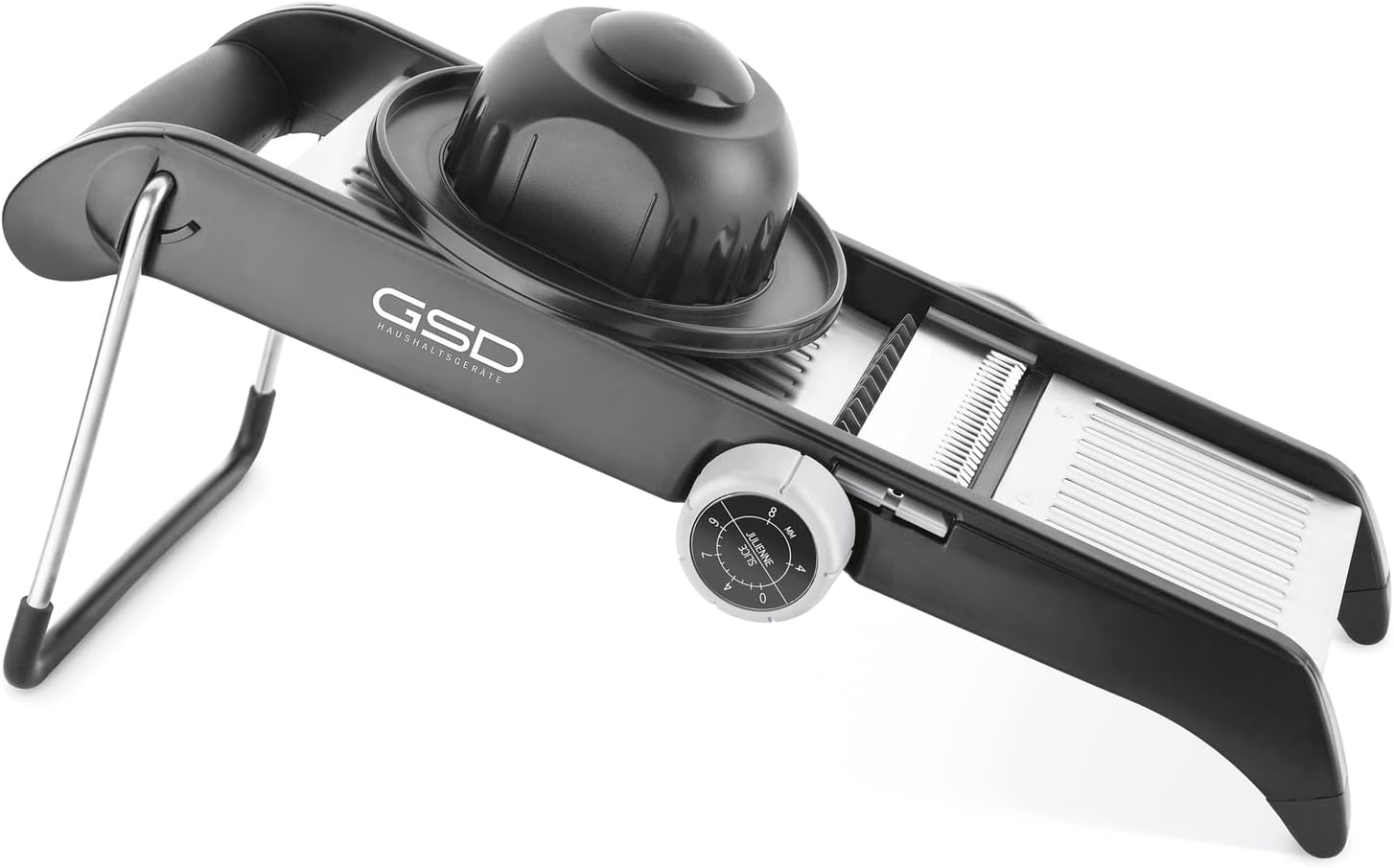 G S D Haushaltsgeräte Profi 30061 Professional Mandolin, Stainless Steel, Onion Slicer / Black