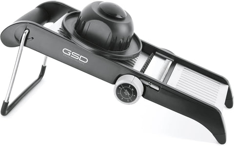 G S D Haushaltsgeräte Profi 30061 Professional Mandolin, Stainless Steel, Onion Slicer / Black