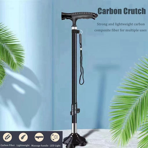 Willow Elderly Cane Carbon Ultra-light Telescopic Cane