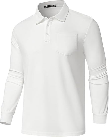 Men's Classic Long Sleeve Polo Shirts