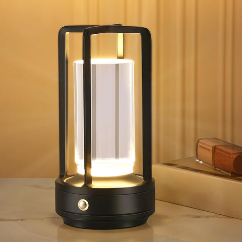 Lumison Crystal Lantern Table Lamp, Portable for Indoor / Outdoor