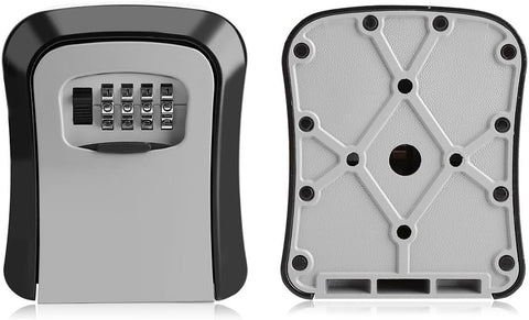 Olmecs 4-Digit Combination Waterproof Lockbox Key Safe Box Portable Storage for House Key