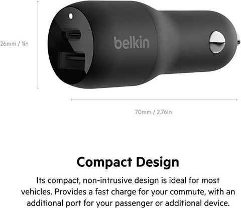 Belkin 37W Dual Port Fast Car Charger