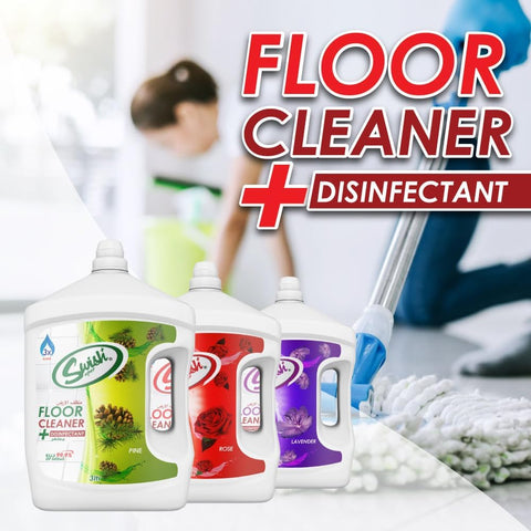 Swish Super Floor Cleaner with Disinfectant 3X Power, Kills 99% Germs, (2 x 3 Liter, Rose)