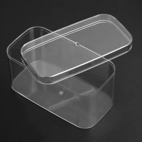 Transparent Rounded Rectangle Box, 50 Pc CTN 12x6x7 Cms