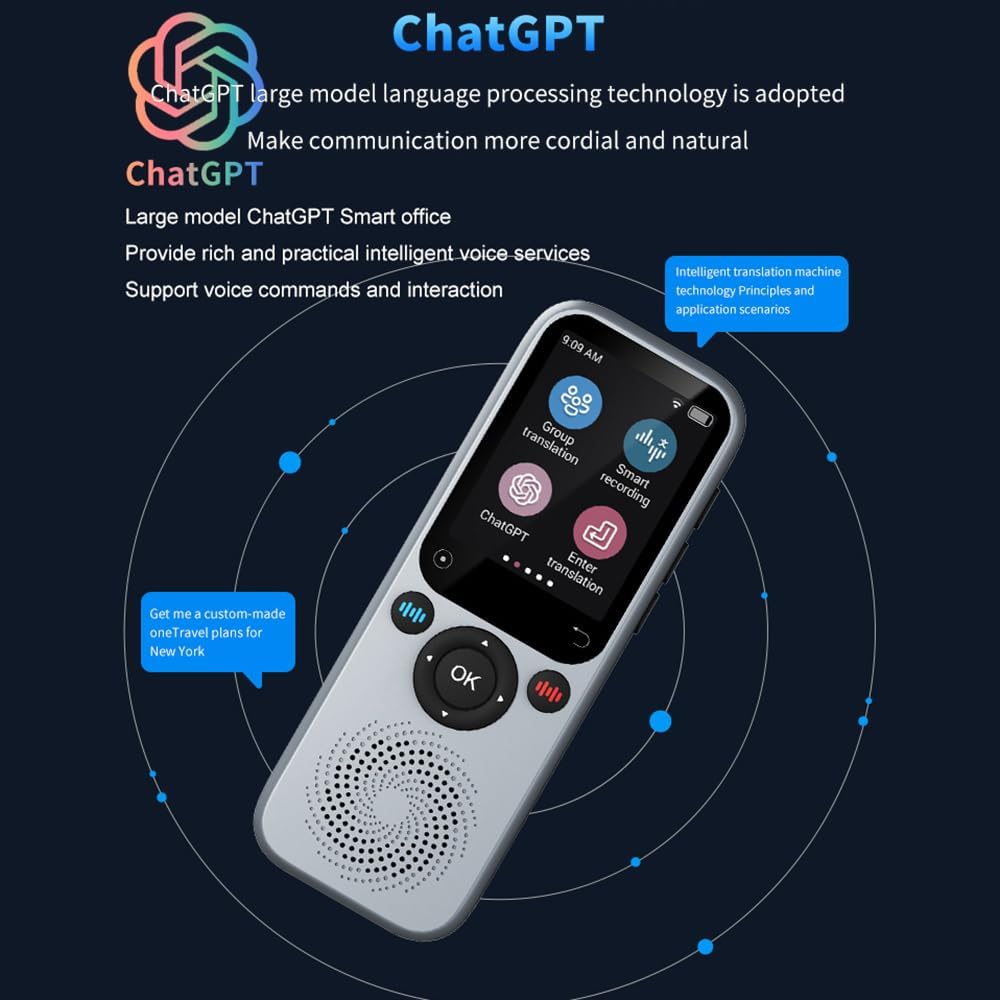 Portable Language Translator Real-Time Translating Device 138 Languages Online Offline Translation