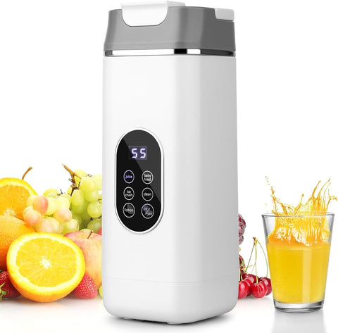 14 oz Mini Portable Blender, USB-C Rechargeable & Self Cleaning, Self Cleaning Electric Protein Shaker