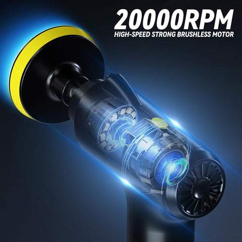 Cordless Car Polisher 3 Gears of Speeds Adjustable Electric Auto Polishing