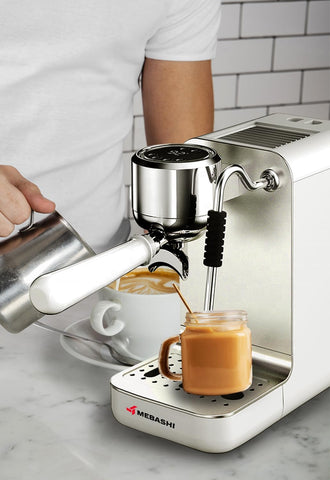 MEBASHI Japan Espresso Manual Coffee Machine 1350W (ME-ECM2114)