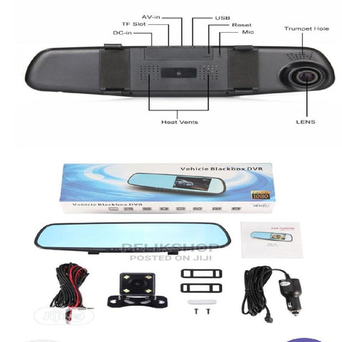 Vehicle Black Box DVR Car Rear View Mirror