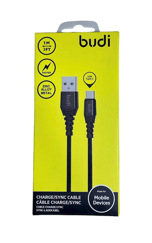 Budi DC191T10B USB to Type-C USB Cable