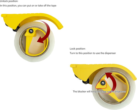 Prosun 2 Inch Packing Tape Gun Dispenser, Width-Adjustable Box Sealer