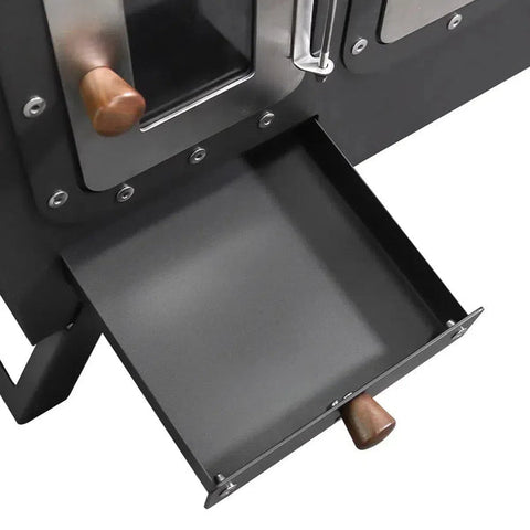 Olmecs Outdoor Kitchen Cooking Stove Pizza Oven with Folding Stand Extended Chimney