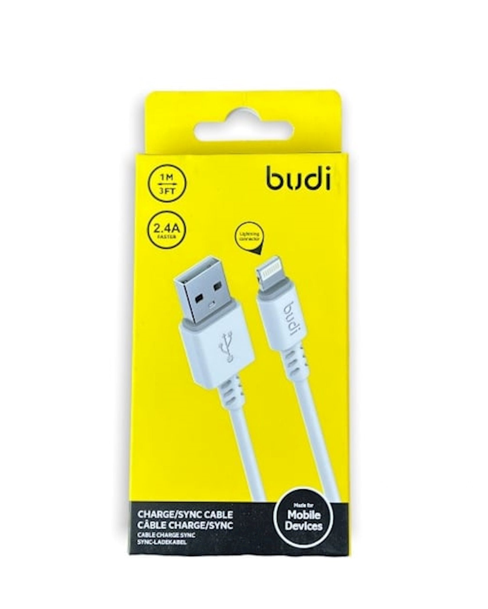 Cable Budi USB to Lightning DC227L10W
