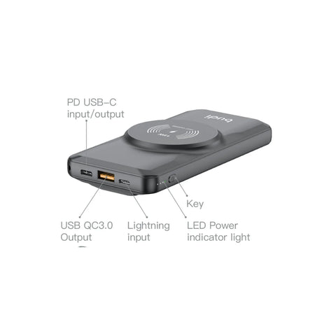 BUDI POWERBANK WIRELESS 10000MAH MAGSAFE 15W PB802WB