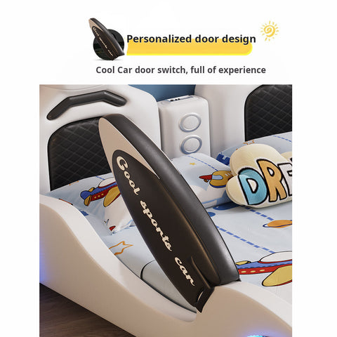 Children's Boys Bed Car Style Single Bed