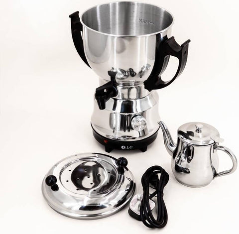DLC - Tea Maker Generic Electric Samovar, 3.5 Litre Kettle ,0.8 Litre Tea pot, ,1800W Silver