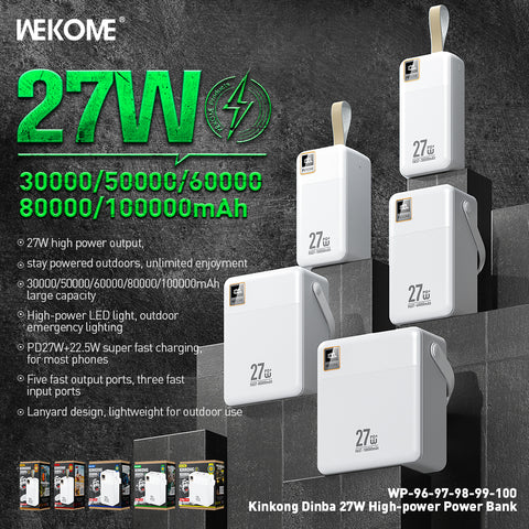 WEKOME WP-100 100000mAh Power Bank