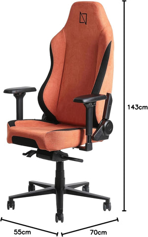 Navodesk APEX AIR, Ergonomic Gaming Chair (SOFT FABRIC - M, CORAL RED)
