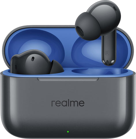Realme Buds T200 TWS Earbuds with 12.4mm Dynamic Bass Driver (Mystic Grey)