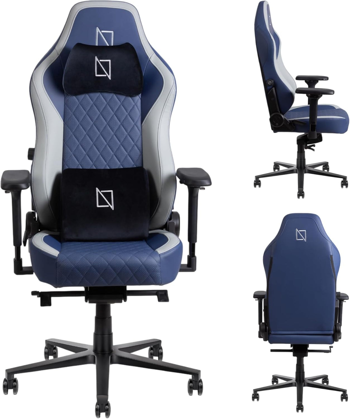 Navodesk APEX AIR, Ergonomic Gaming Chair (CLOUD LEATHER - M, DEEP BLUE)