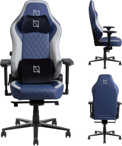 Navodesk APEX AIR, Ergonomic Gaming Chair (CLOUD LEATHER - M, DEEP BLUE)