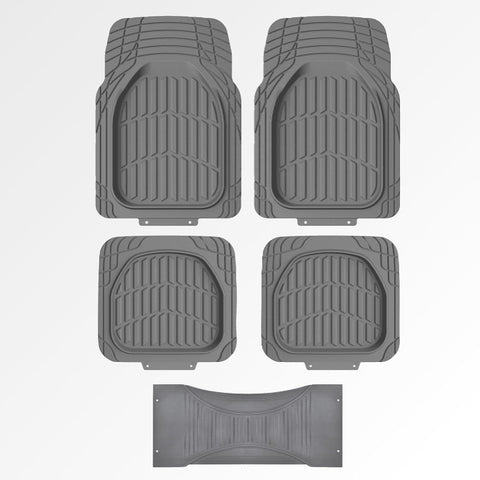 5 Pcs Set Premium Rubber Car Floor Mats, Anti-Slip Waterproof with Cargo Liner (76*54cm)