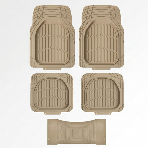 Premium Rubber Car Floor Mats, 76 * 54cm 5 Pcs Set, Anti-Slip Waterproof with Cargo Liner